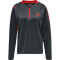 hummel Action Polyester 1/2-Zip Trainings-Top Damen ebony/flame scarlet XS