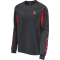 hummel Action Sweatshirt Herren ebony/flame scarlet L