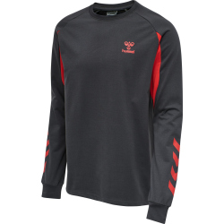 hummel Action Sweatshirt Herren ebony/flame scarlet M
