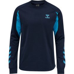 hummel Action Sweatshirt Herren black iris/atomic blue L