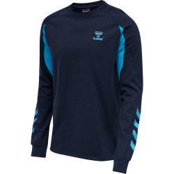 hummel Action Sweatshirt Herren black iris/atomic blue XL