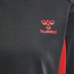 hummel Action Sweatshirt Damen ebony/flame scarlet L