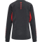 hummel Action Sweatshirt Damen ebony/flame scarlet L