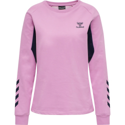 hummel Action Sweatshirt Damen orchid/black iris L