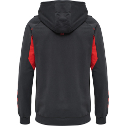 hummel Action Hoodie Herren ebony/flame scarlet S