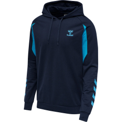 hummel Action Hoodie Herren black iris/atomic blue M