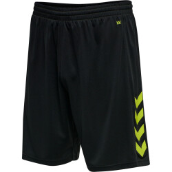 hummel Core XK Poly Shorts Herren black/lime popsicle XXL