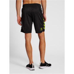 hummel Core XK Poly Shorts Herren black/lime popsicle M