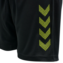 hummel Core XK Poly Shorts Kinder black/lime popsicle 152