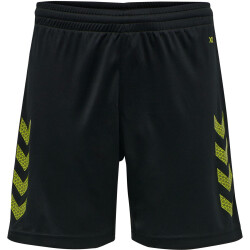 hummel Core XK Poly Shorts Kinder black/lime popsicle 176