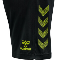 hummel Core XK Poly Shorts Kinder black/lime popsicle 176