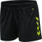 hummel Core XK Poly Shorts Damen black/lime popsicle XL