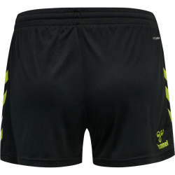 hummel Core XK Poly Shorts Damen 2096 - black/lime popsicle XS