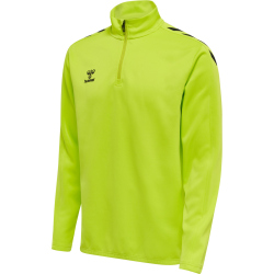 hummel Core XK Poly 1/2-Zip Trainings-Top Herren lime popsicle M