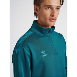 hummel Core XK Poly 1/2-Zip Trainings-Top Herren blue coral S