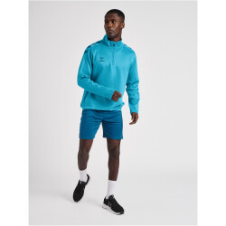 hummel Core XK Poly 1/2-Zip Trainings-Top Herren blue danube XXL