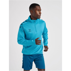 hummel Core XK Poly 1/2-Zip Trainings-Top Herren blue danube S