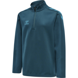 hummel Core XK 1/2-Zip Sweatshirt Kinder blue coral 128