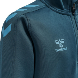 hummel Core XK 1/2-Zip Sweatshirt Kinder blue coral 140