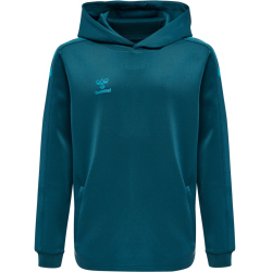 hummel Core XK Poly Hoodie Kinder blue coral 128