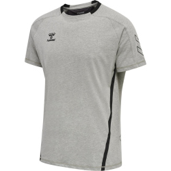 hummel Cima XK kurzarm Fitnessshirt Herren grey melange L