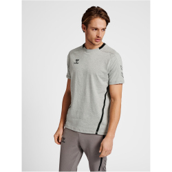 hummel Cima XK kurzarm Fitnessshirt Herren grey melange XL