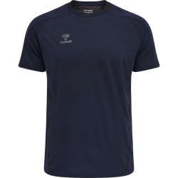 hummel Cima XK kurzarm Fitnessshirt Herren 7026 - marine L