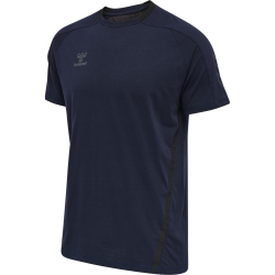 hummel Cima XK kurzarm Fitnessshirt Herren 7026 - marine XL