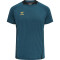 hummel Cima XK kurzarm Fitnessshirt Herren blue coral L