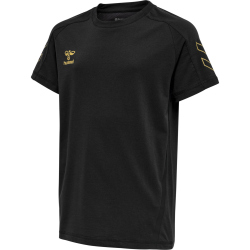 hummel Cima XK kurzarm Fitnessshirt Kinder black 152