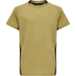 hummel Cima XK kurzarm Fitnessshirt Kinder antique gold 152