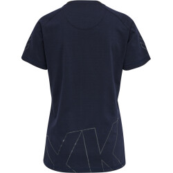 hummel Cima XK kurzarm Fitnessshirt Damen marine L