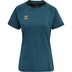 hummel Cima XK kurzarm Fitnessshirt Damen blue coral L