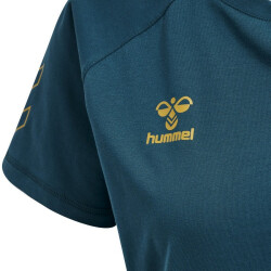 hummel Cima XK kurzarm Fitnessshirt Damen blue coral L