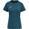 hummel Cima XK kurzarm Fitnessshirt Damen blue coral L