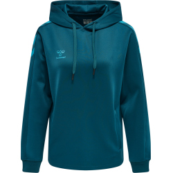 hummel Core XK Poly Hoodie Damen blue coral L