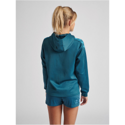 hummel Core XK Poly Hoodie Damen blue coral L