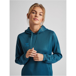 hummel Core XK Poly Hoodie Damen blue coral L