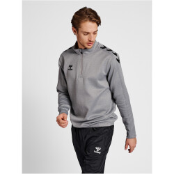 hummel Core XK Poly 1/2-Zip Trainings-Top Herren grey melange XXL