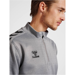 hummel Core XK Poly 1/2-Zip Trainings-Top Herren grey melange 3XL