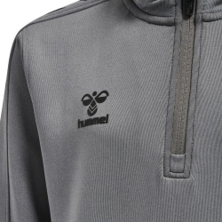 hummel Core XK 1/2-Zip Sweatshirt Kinder grey melange 140
