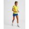 hummel Core XK Poly Shorts Damen true blue/blazing yellow XXL