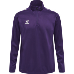 hummel Core XK Poly 1/2-Zip Trainings-Top Herren acai/white 3XL