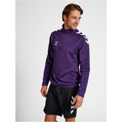 hummel Core XK Poly 1/2-Zip Trainings-Top Herren acai/white S