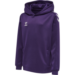 hummel Core XK Poly Hoodie Kinder acai/white 164