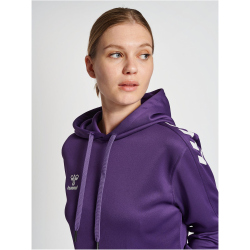hummel Core XK Poly Hoodie Damen acai/white L