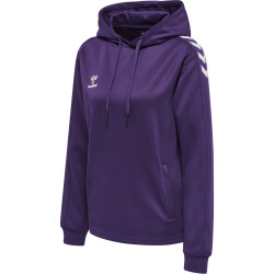hummel Core XK Poly Hoodie Damen acai/white XL