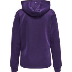 hummel Core XK Poly Hoodie Damen acai/white XL