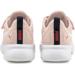 PUMA Flyer Runner PS Kinder Sneaker mit Klettverschluss PUMA white/lotus/paradise 35