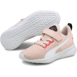 PUMA Flyer Runner PS Kinder Sneaker mit Klettverschluss PUMA white/lotus/paradise 28